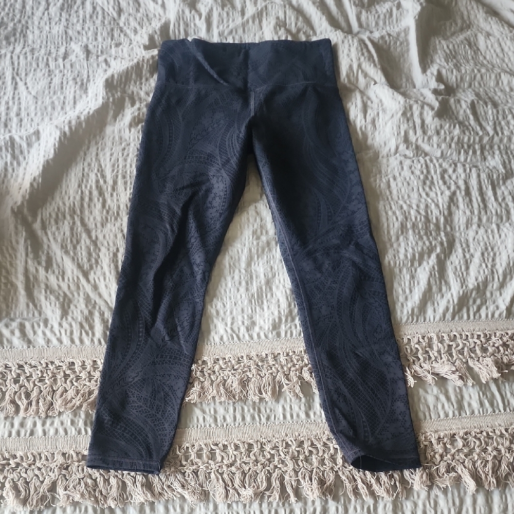 Black Elation Paisley Patterned Leggings